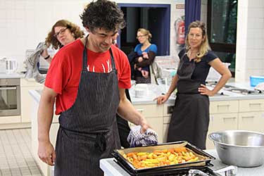 Kochen in der Lehrküche